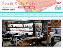 Tablet Screenshot of charlottesewingstudio.com